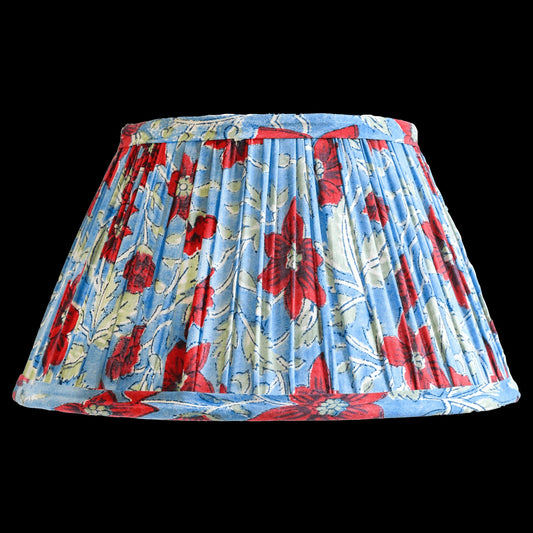 Pleated Lampshade in Geraldine Print