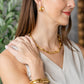 Gold Organic Bead Necklace