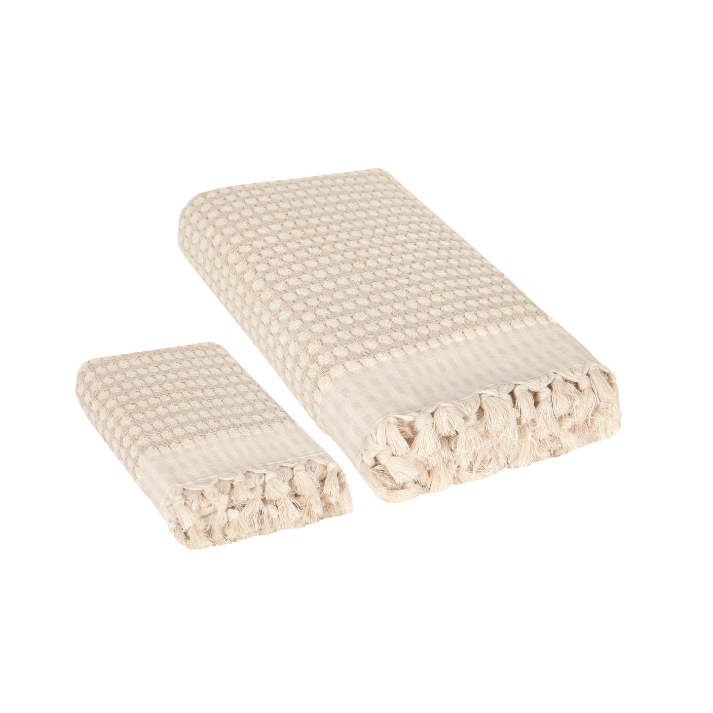 Dots 4 Piece Terry Towel Set with Bath Mat