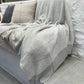 Wool Blended Throw - Grey