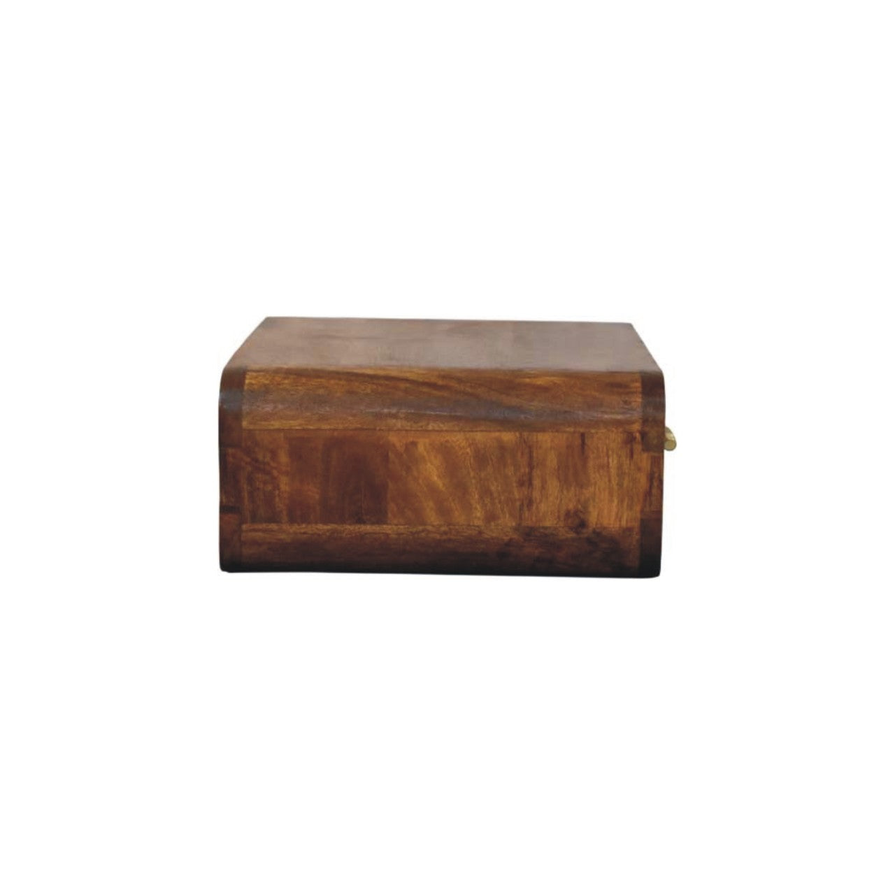 Solid Wood Curved Floating Bedside