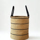 Natural w/ Black Horizontal Stripe Laundry Hamper