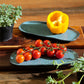 Shallow Organic Oval Platter Small Set of 4