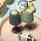 sage + olive | swepp | silicone unbreakable wine glasses