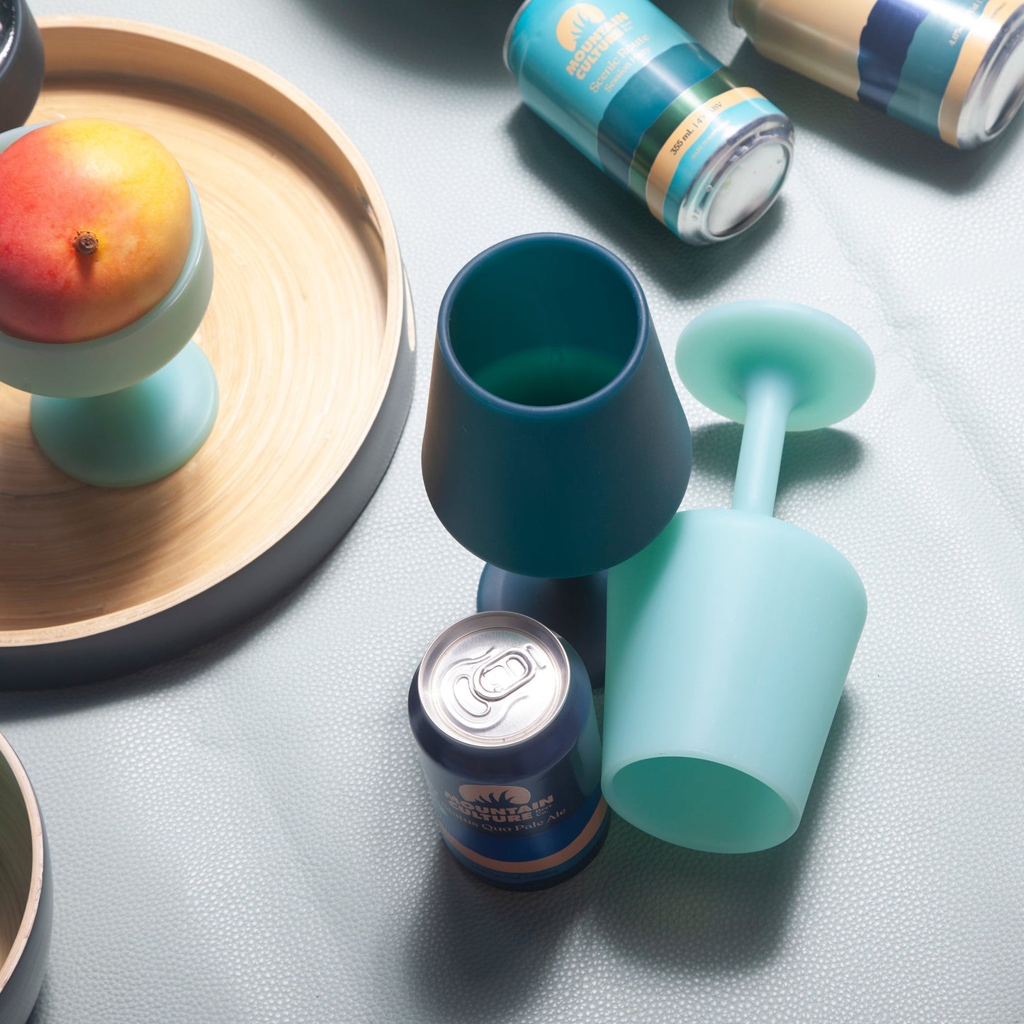 mist + ink | swepp | silicone unbreakable wine glasses