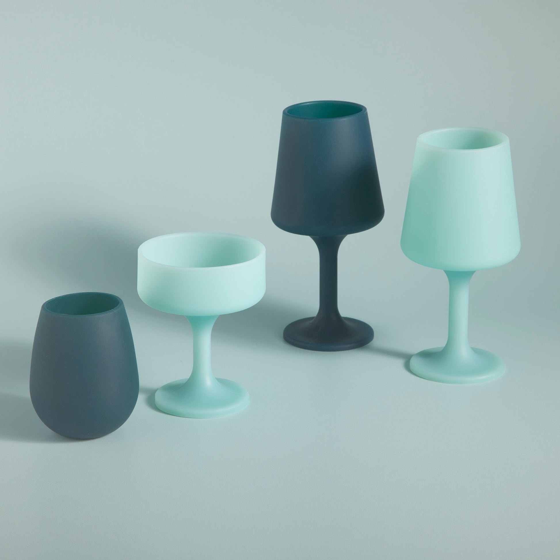 mist + ink | mecc | silicone unbreakable cocktail glasses
