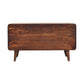 Solid Wood Curved California Walnut Blanket Box