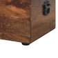 Solid Wood Roasted Almond Storage Trunk Bench
