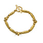 Gold Organic Bead Bracelet