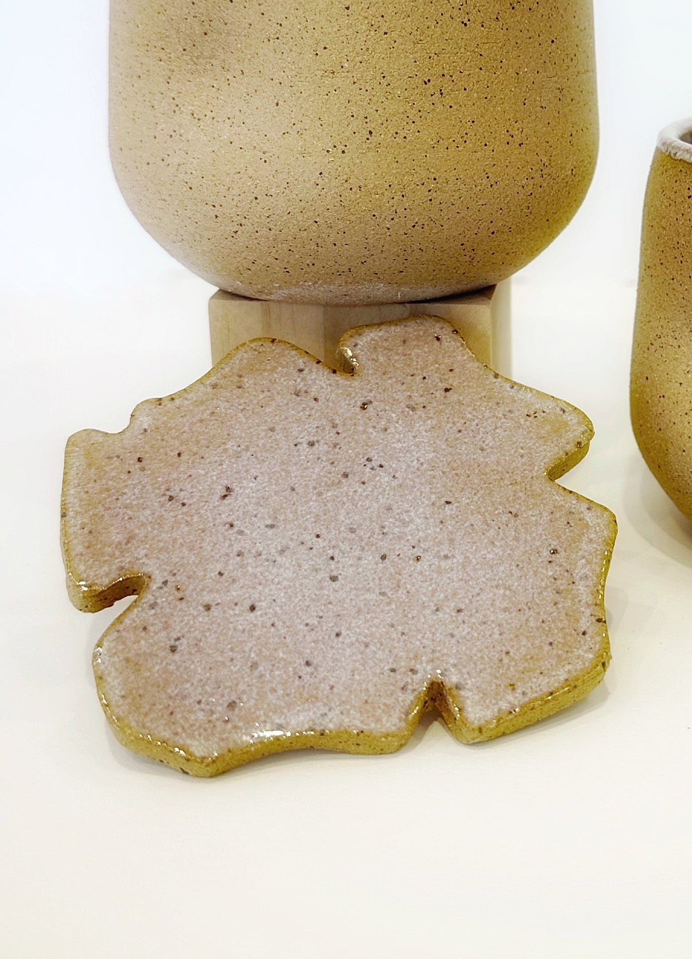 Handmade Flower Coasters — Set of Two