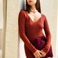 Wendy Top Handle Knit Clutch in Burgundy