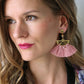 Luna Tassel Earring - Rose
