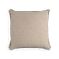 Organic Chic washed textured cotton solid pillow cover with frayed edges