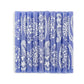 Henna White on Blue Painted Candles