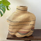 Handwoven Wave Basket Natural w/ Black