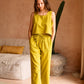 Becca Linen Pants in Lemongrass