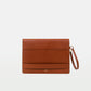 Envelope Clutch in Vegetable tanned calfskin and Suede Leather