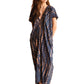 Madella Hand Dyed Kaftan Dress in Deep Sea Blue