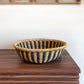 Handwoven Large Tray Basket - Natural & Black