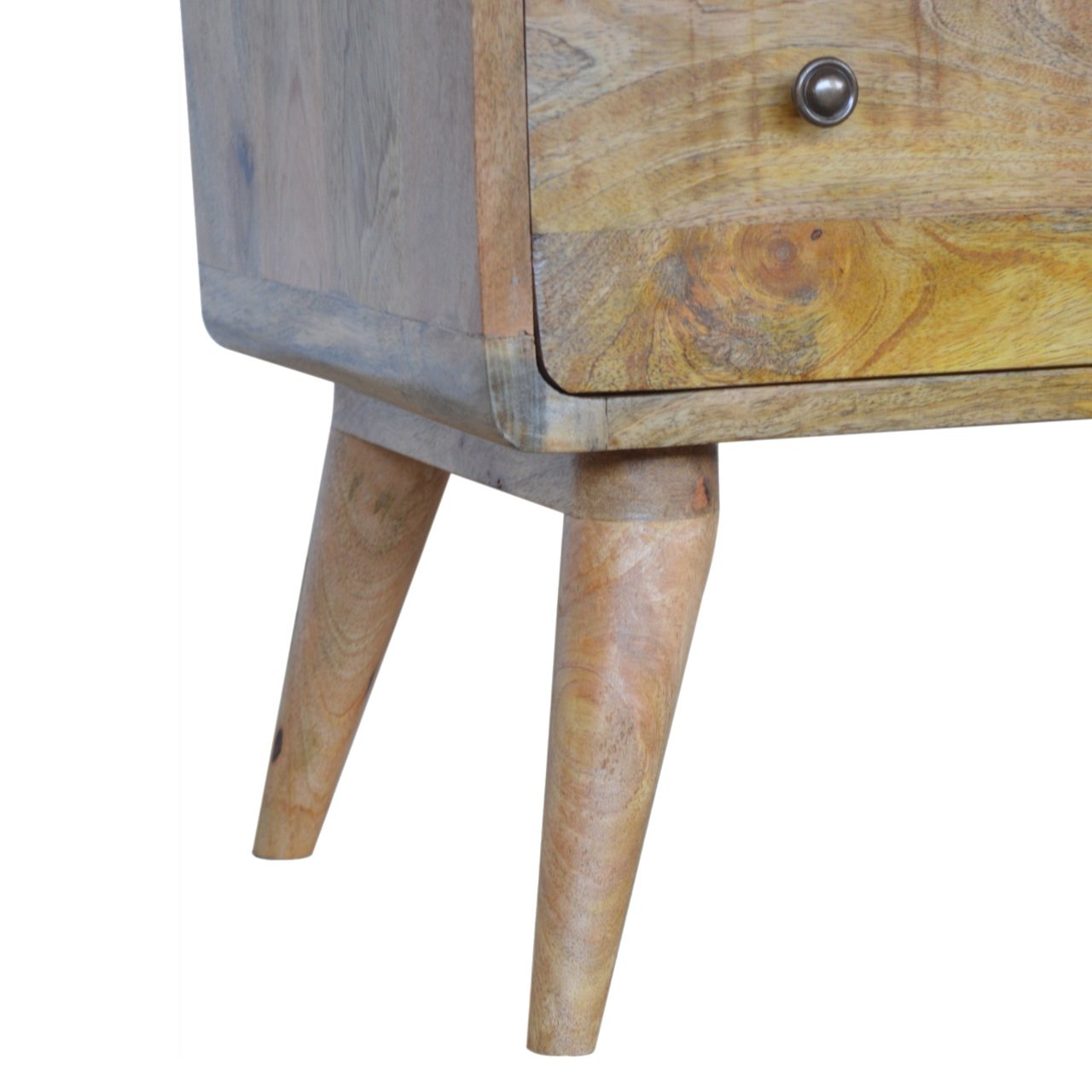 Curved Oak-ish Chest, 3-Drawers