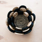 S/3 Black and White Abaca Fruit Basket