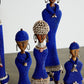 Tanzanite Beaded African Namji Doll