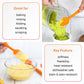 3 Piece Silicone Spatula Set - Orange