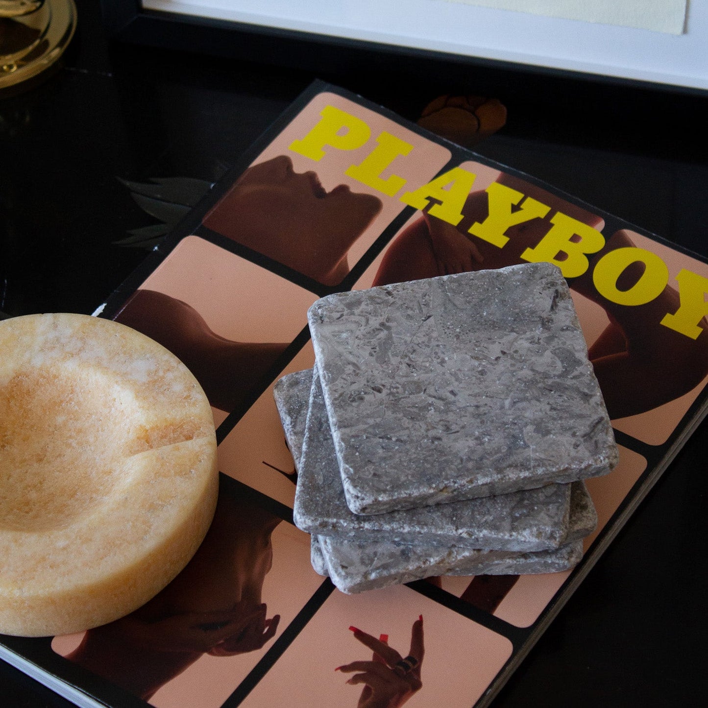 Marble Coaster Set