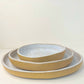 OCEAN SAND PLATES SET. Large, medium & small.