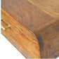 Solid Wood Curved Floating Bedside