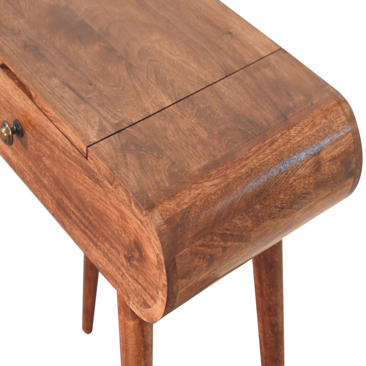 Solid Wood Mini Honey Caramel Dressing Table