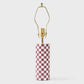 Checkered Bone Inlay Table Lamp Base