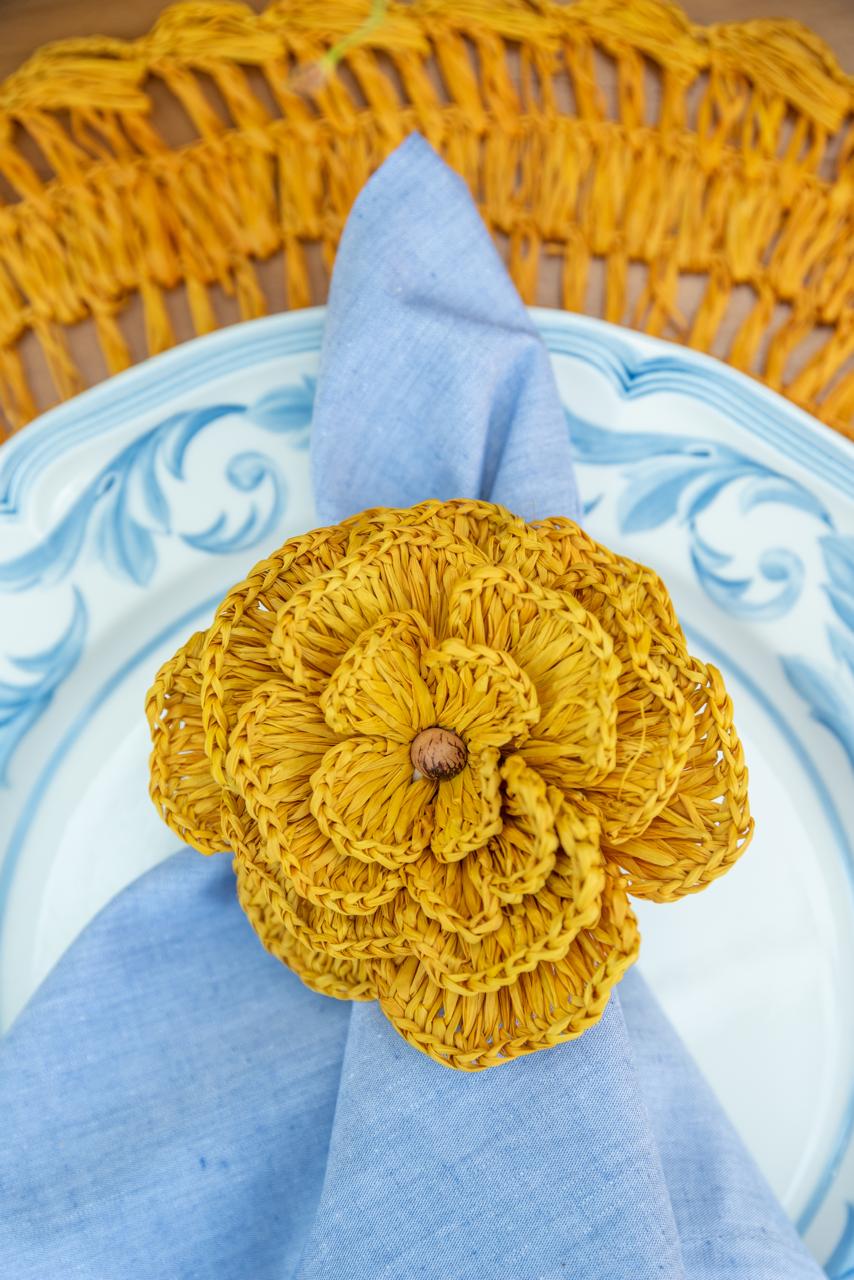 S/4 Buriti Flower Napkin Ring
