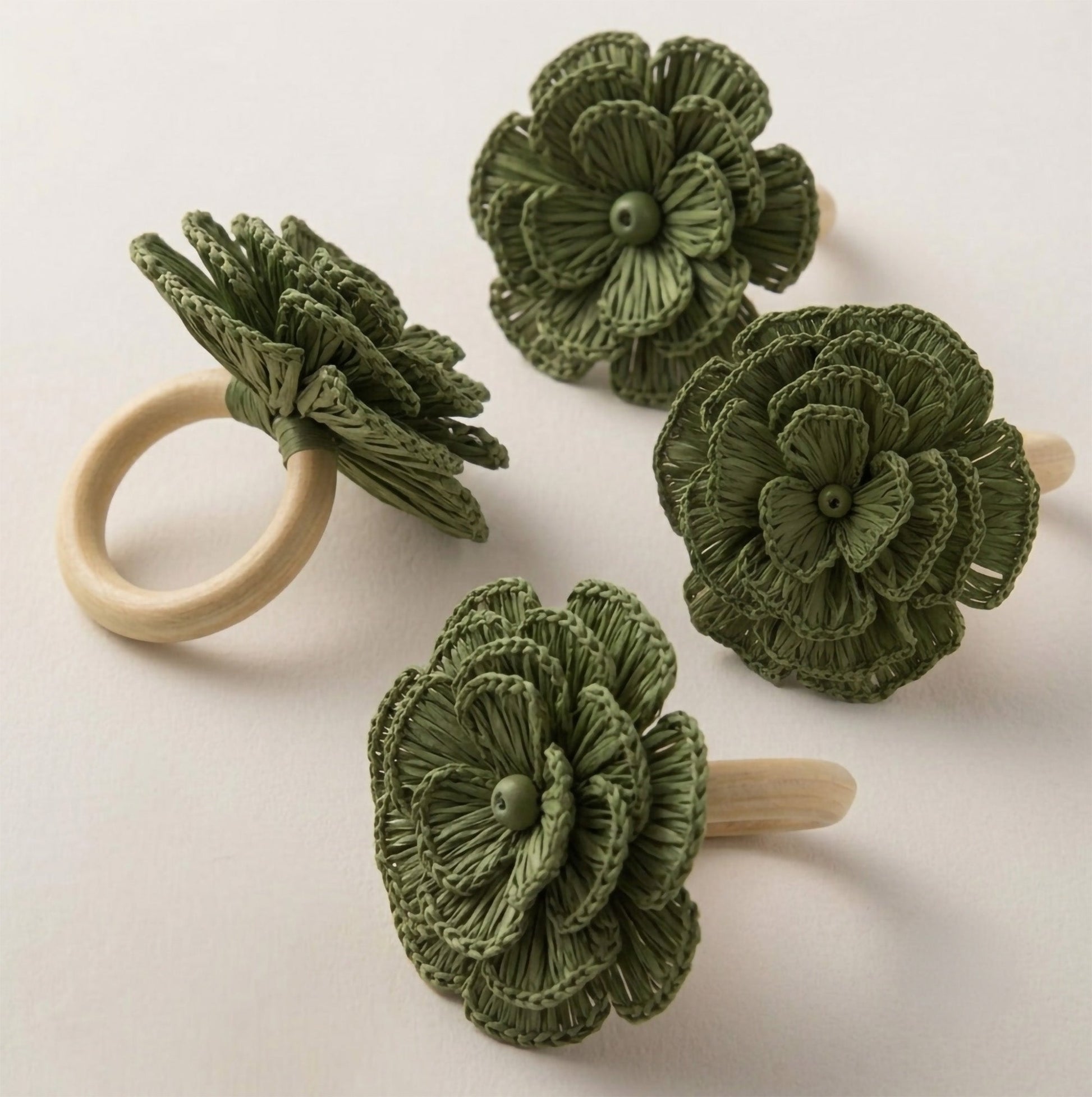 S/4 Buriti Flower Napkin Ring