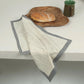 TEA BREAK – Set of 2 Hand Block Printed Kitchen Towels – Kora Cotton – Fair Trade – Artisan Made