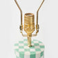 Checkered Bone Inlay Table Lamp Base