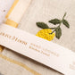 Lemon Hand-Stitched Towel Set