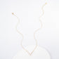 Brilliance V-Bar Chevron Zircon & Gold Necklace