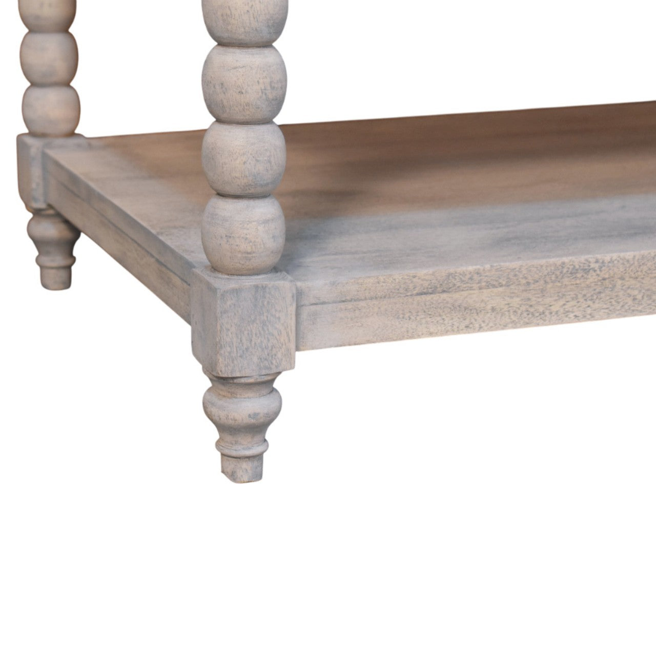 Solid Wood Ellsworth Spindle Coffee Table in Acid Wash