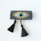 Evil Eye Tassel Bracelet Set Gray