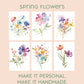 All-in-One Watercolor Art Prints + Postcards: Spring Flowers
