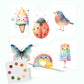 Summer Fun Watercolor Postcard Kit — Paint, Keep, or Send to Someone You Love