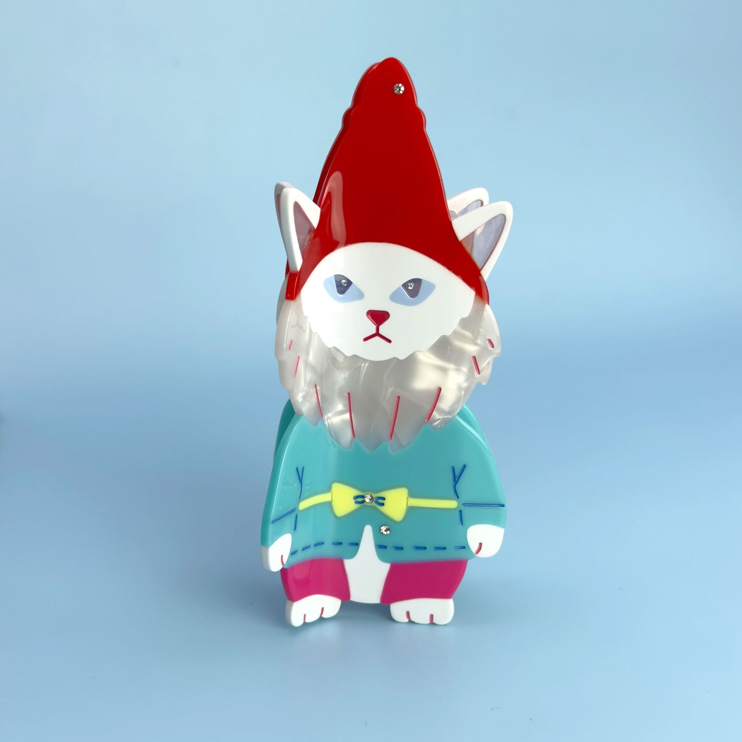 Cat Garden Gnome Hair Claw