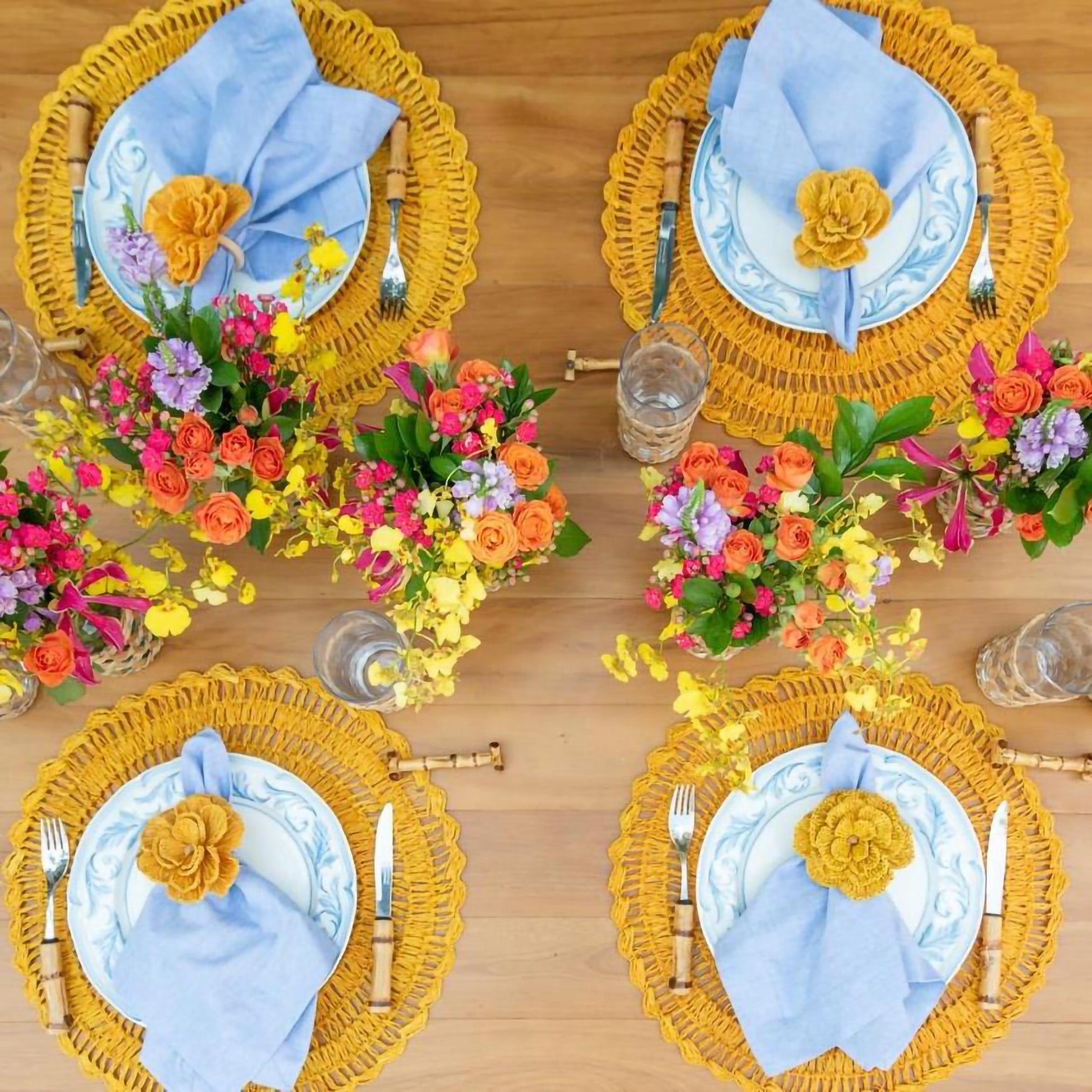 S/4 Buriti Flower Napkin Ring