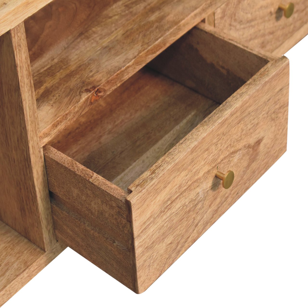 Solid Wood Soba Nordic Multi Media Unit