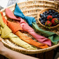 YIN YANG Handwoven Napkins - Set of 4. Cotton - Fair Trade - Artisan Made