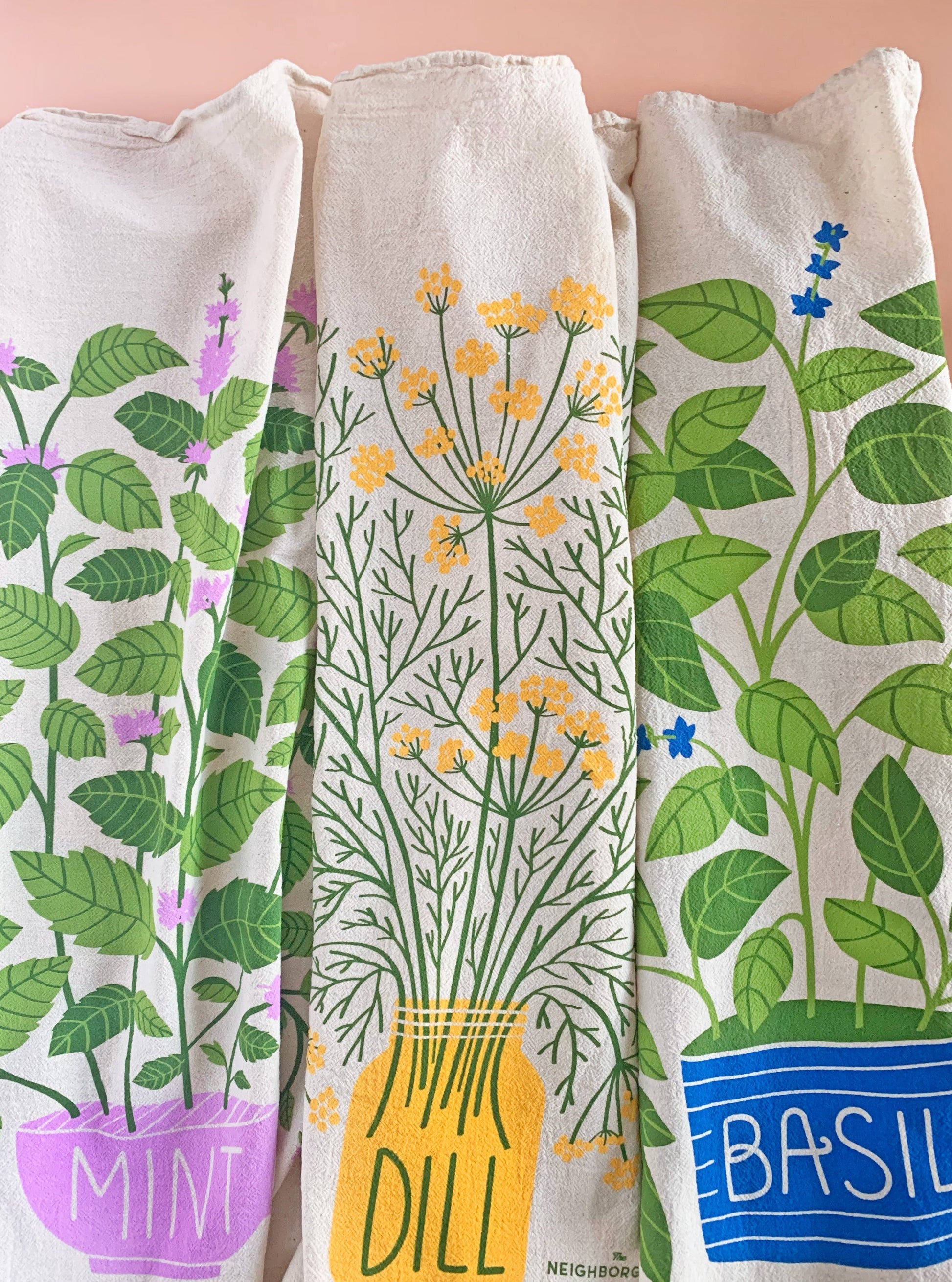 Mint Herb DIsh Towel