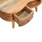 Solid Wood Mini Oak-ish Wave Coffee Table