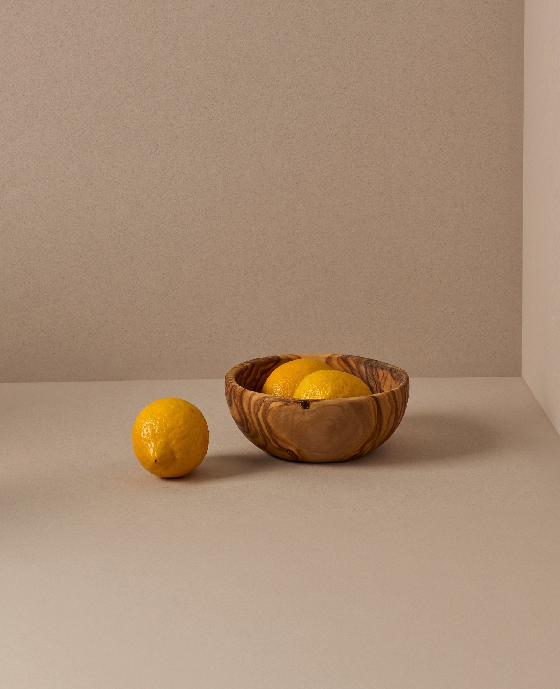 Natural Olive Wood Snack Bowls