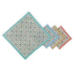 STREAMLINE 16"x16" Hand Block Printed Napkins - Set of 4. Cotton - Fair Trade - Artisan Made